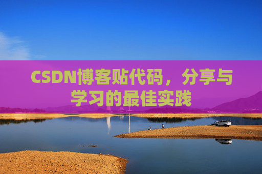 CSDN博客贴代码，分享与学习的最佳实践